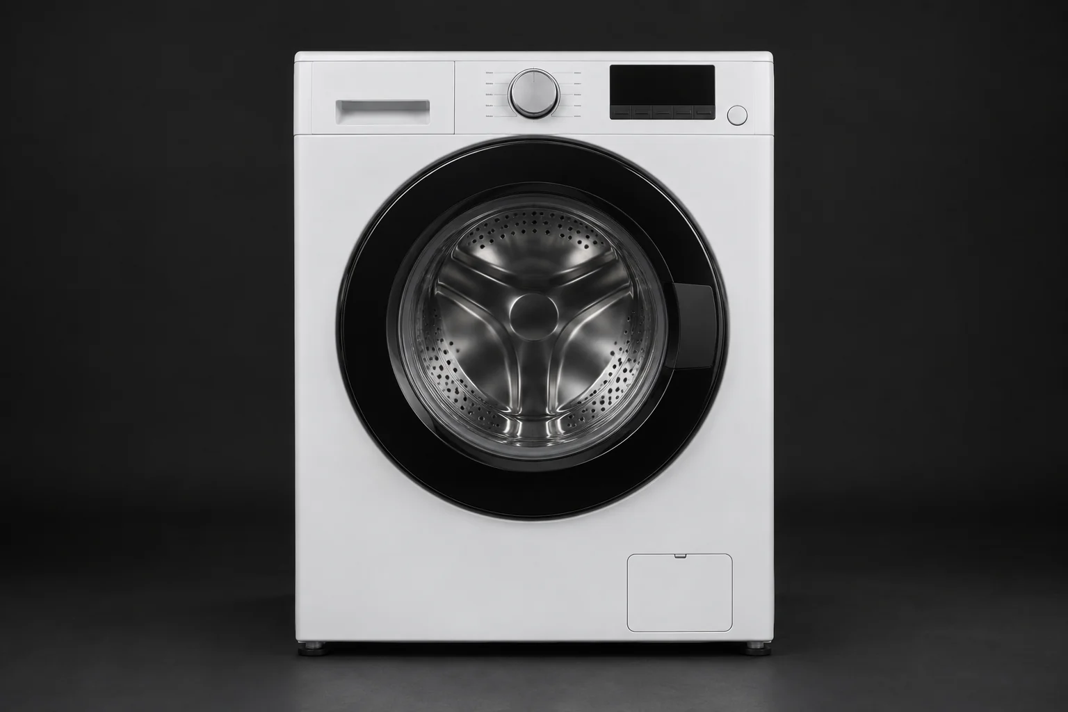 Exterior of a front-loading washing machine